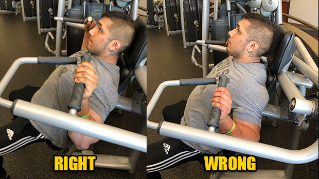 Seated Press: Right vs. Wrong